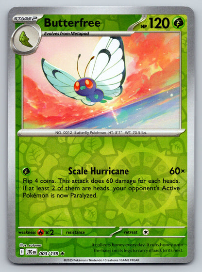 SV09: Journey Together #003/159 Butterfree reverse holo