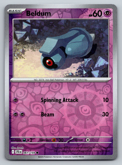 SV09: Journey Together #061/159 Beldum reverse holo
