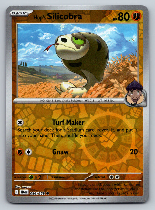 SV09: Journey Together #086/159 Hop's Silicobra Reverse Holo
