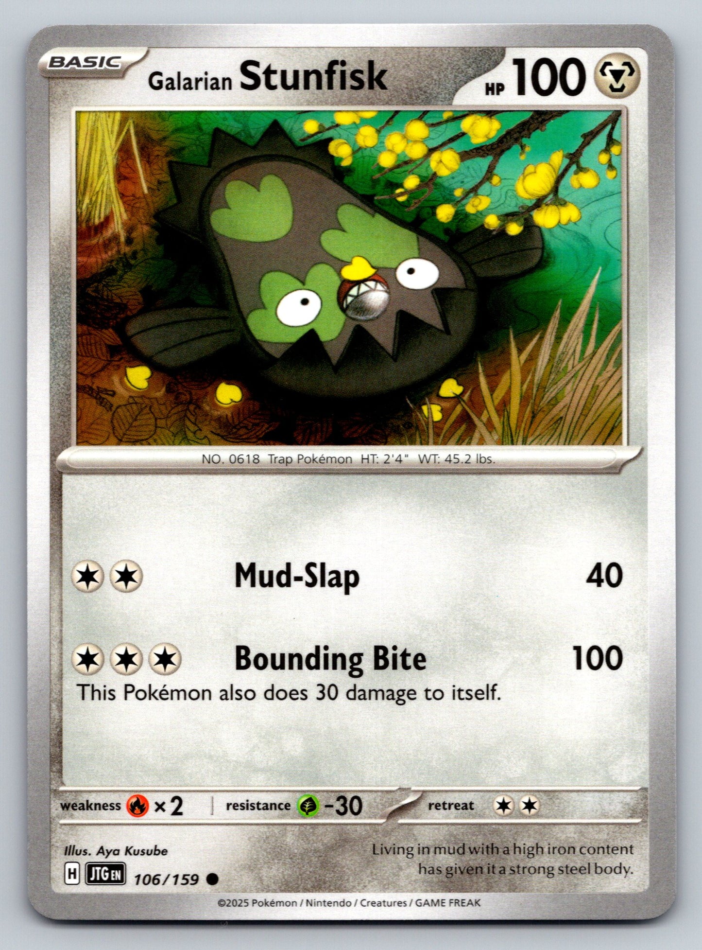 SV09: Journey Together #106/159 Galarian Stunfisk