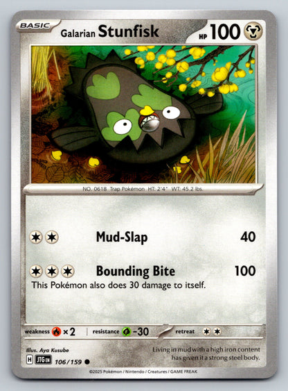 SV09: Journey Together #106/159 Galarian Stunfisk