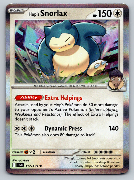 SV09: Journey Together #117/159 Hop's Snorlax holo