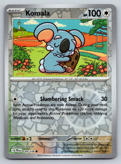 SV09: Journey Together #129/159 Komala Reverse Holo