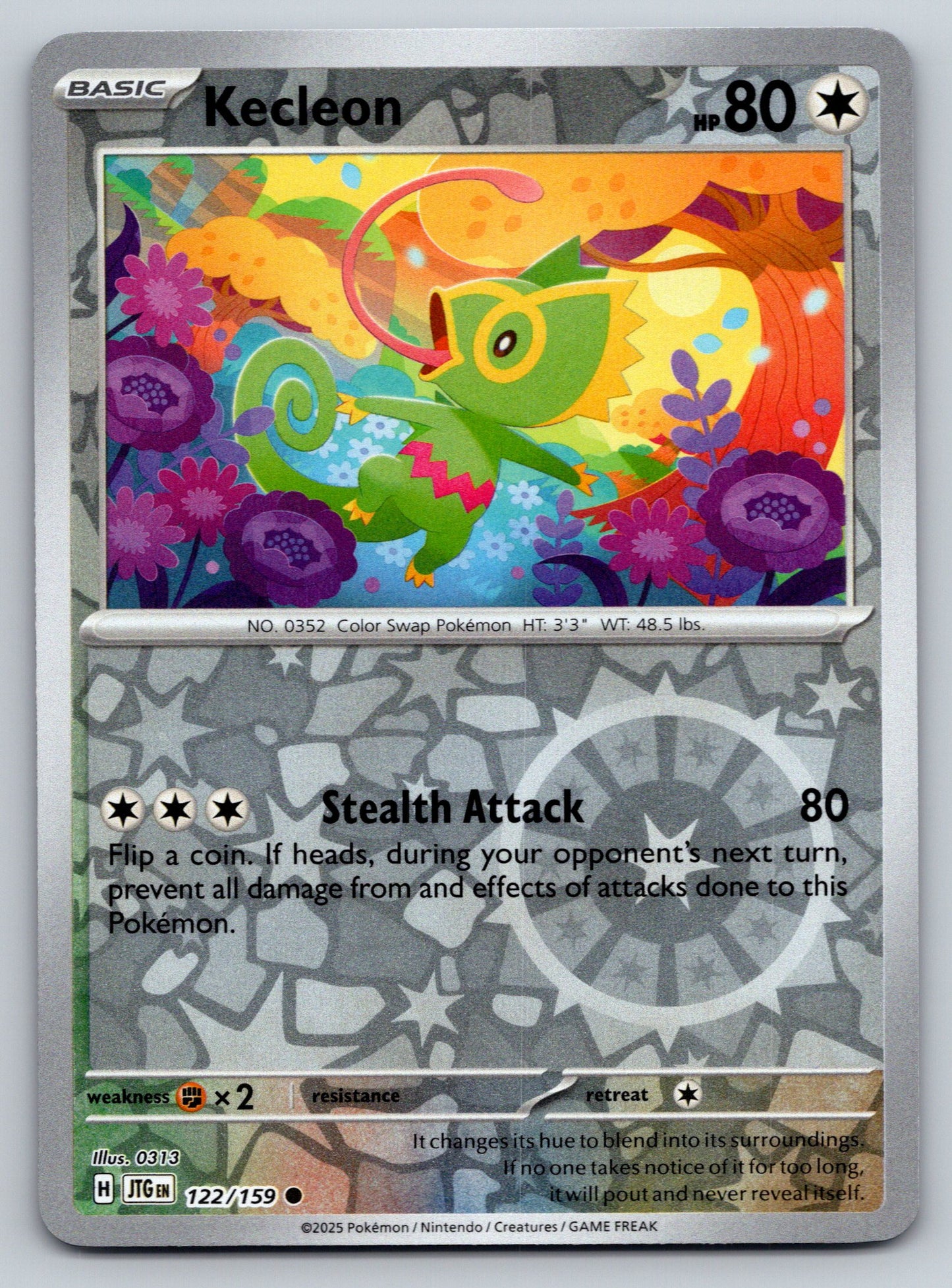 SV09: Journey Together #122/159 Kecleon Reverse Holo