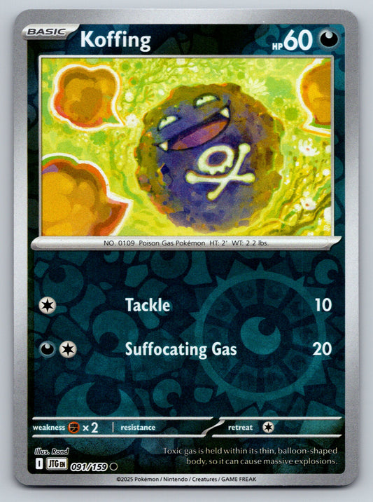 SV09: Journey Together #091/159 Koffing Reverse Holo