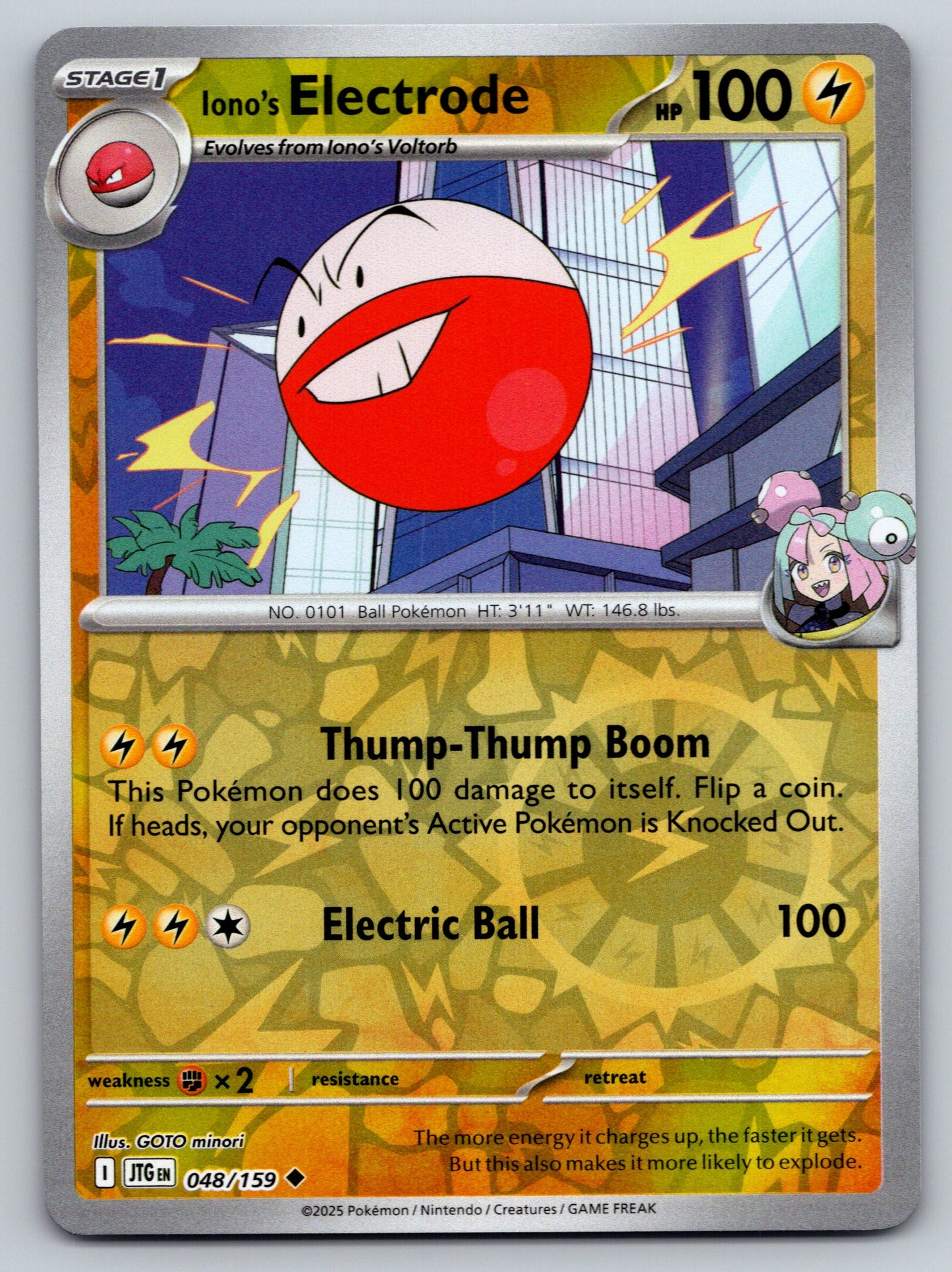 SV09: Journey Together #048/159 Iono's Electrode Reverse Holo