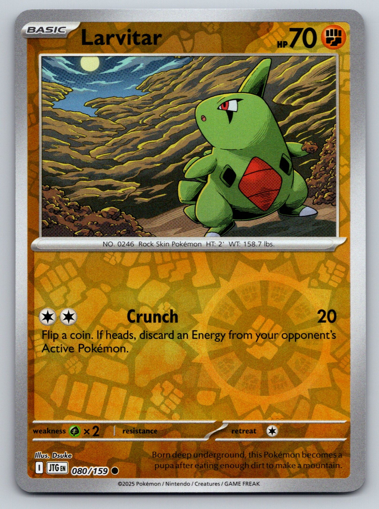 SV09: Journey Together #080/159 Larvitar Reverse Holo
