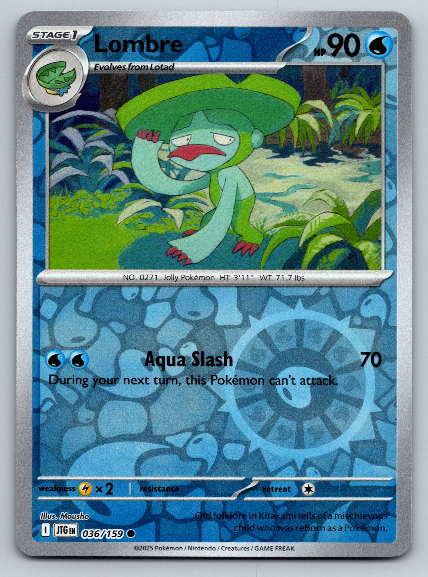 SV09: Journey Together #036/159 Lombre Reverse Holo
