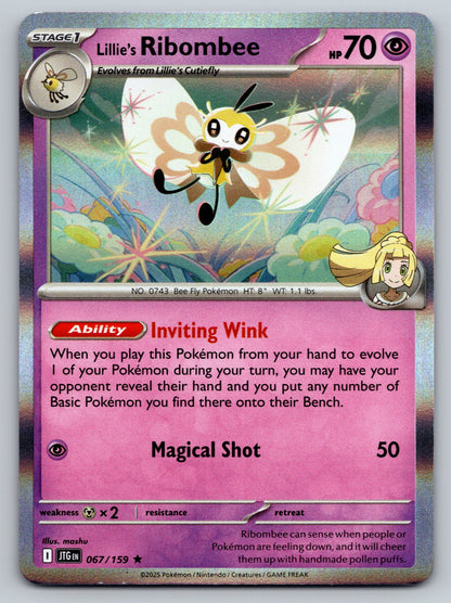 SV09: Journey Together #067/159 Lillie's Ribombee holo