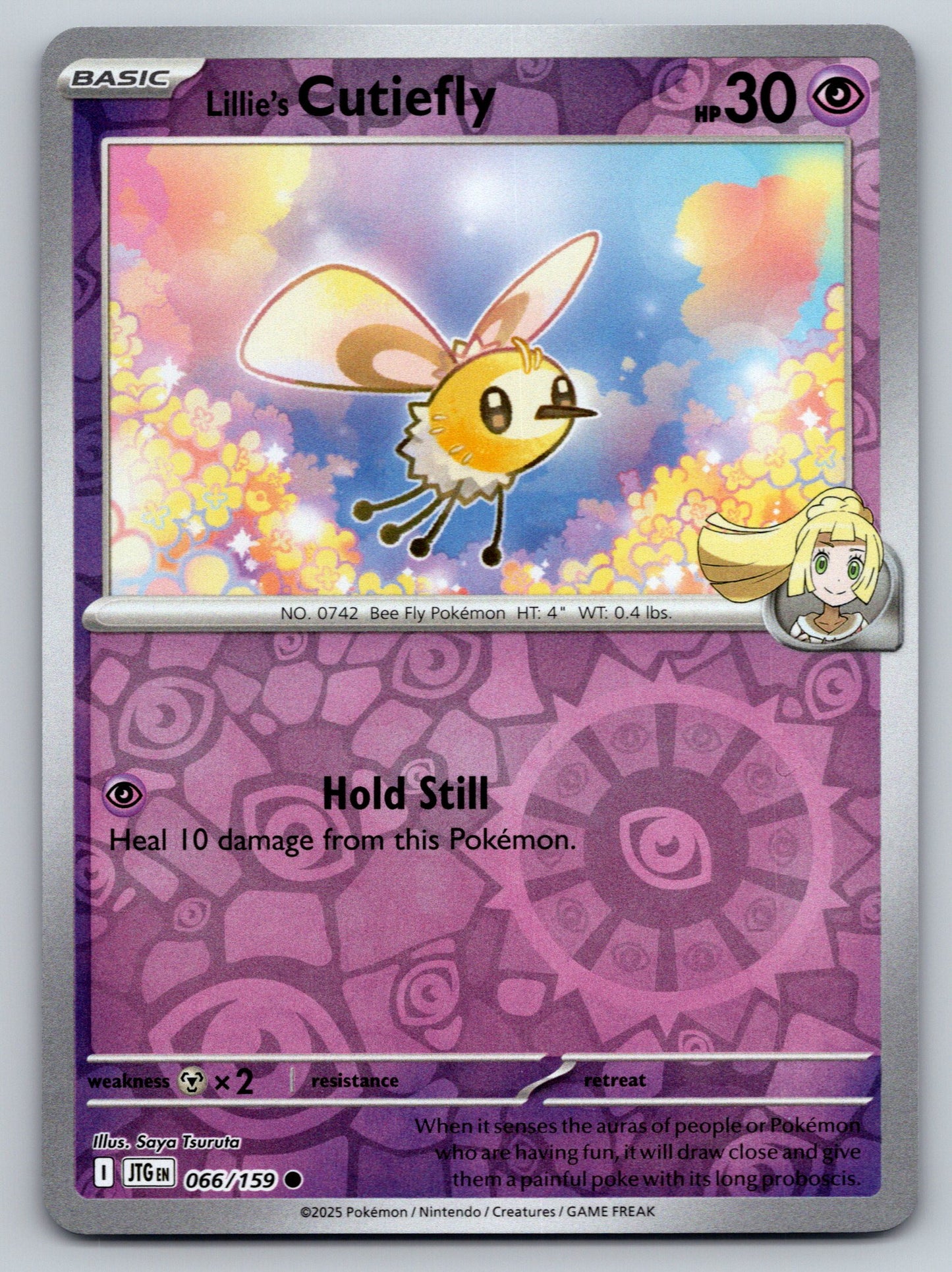 SV09: Journey Together #066/159 Lillie's Cutiefly Reverse Holo