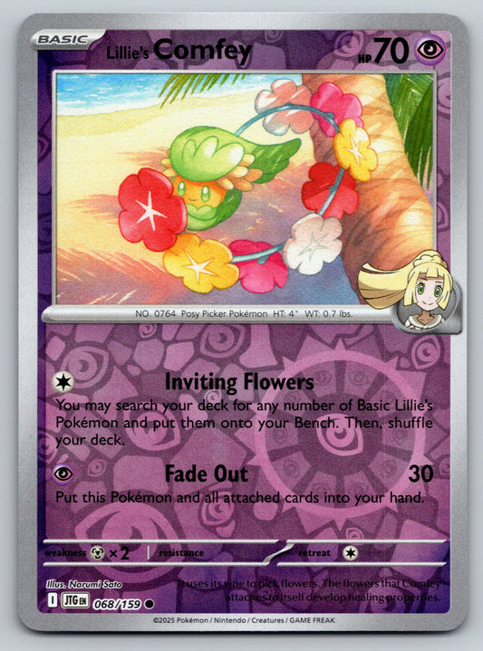 SV09: Journey Together #068/159 Lillie's Comfey Reverse Holo