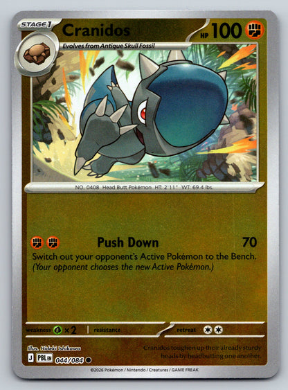 ME05: Pitch Black #044/084 Cranidos Reverse Holo
