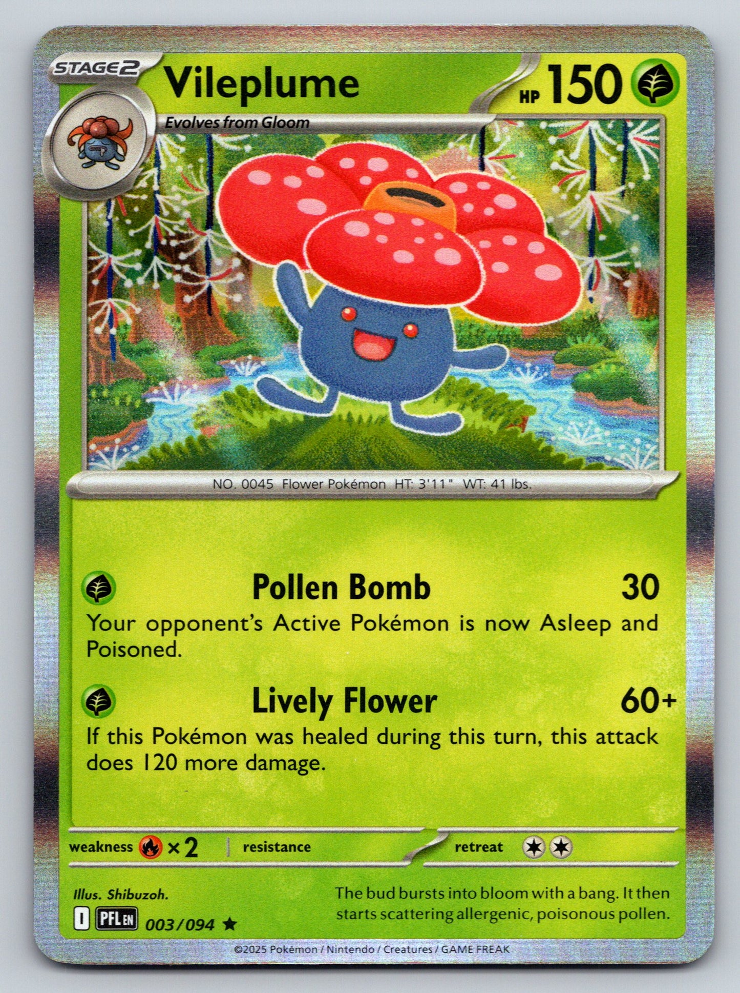 ME02: Phantasmal Flames #003/094 Vileplume holo
