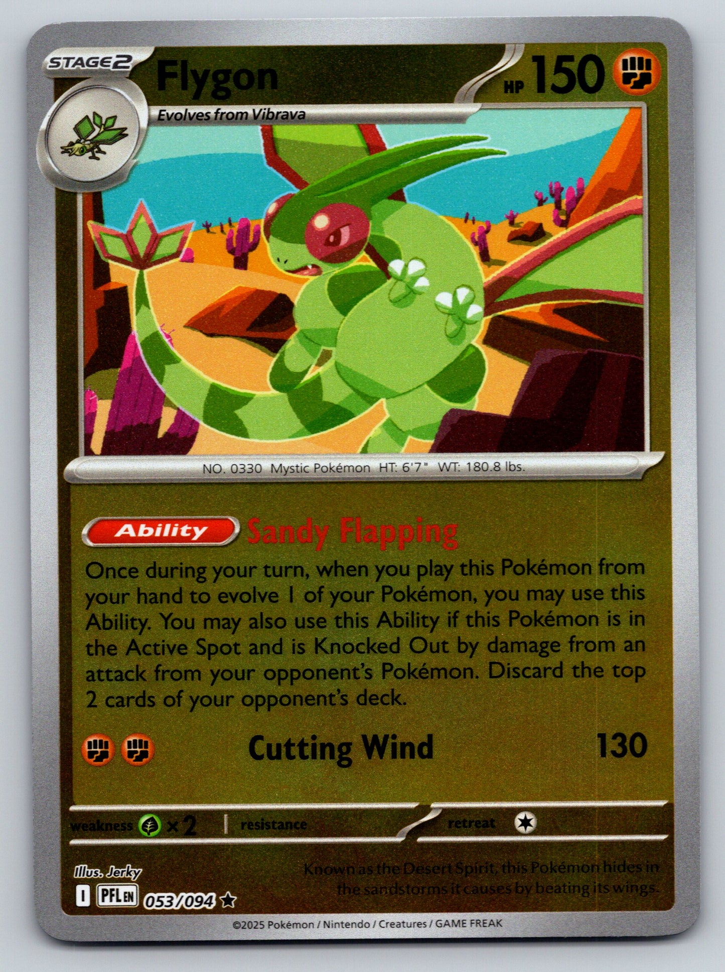 ME02: Phantasmal Flames #053/094 Flygon Reverse Holo