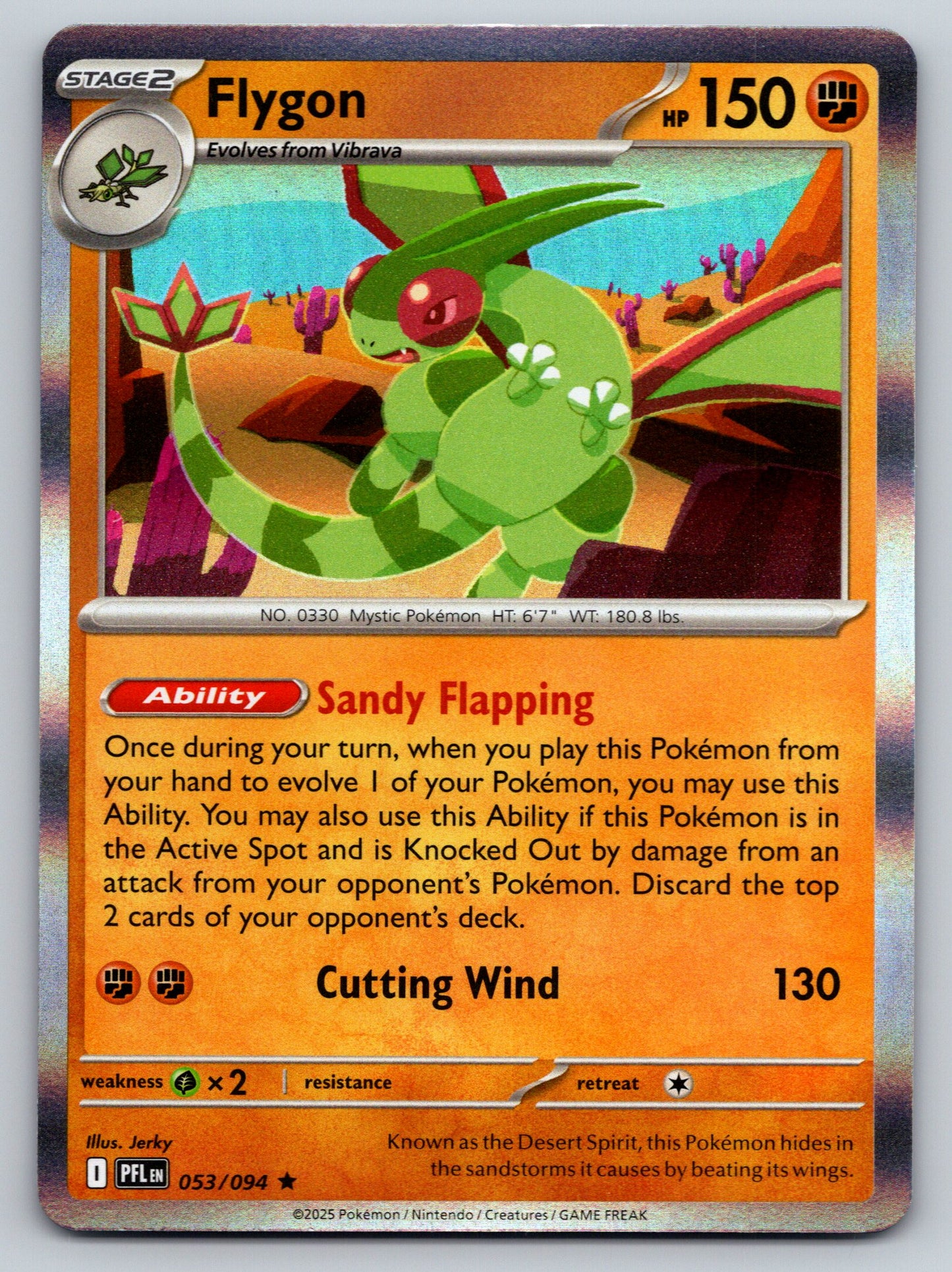 ME02: Phantasmal Flames #053/094 Flygon holo