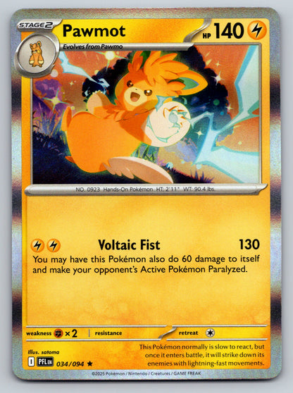 ME02: Phantasmal Flames #034/094 Pawmot holo