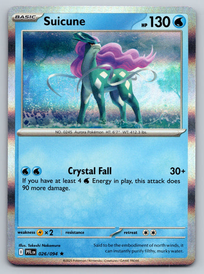 ME02: Phantasmal Flames #026/094 Suicune holo