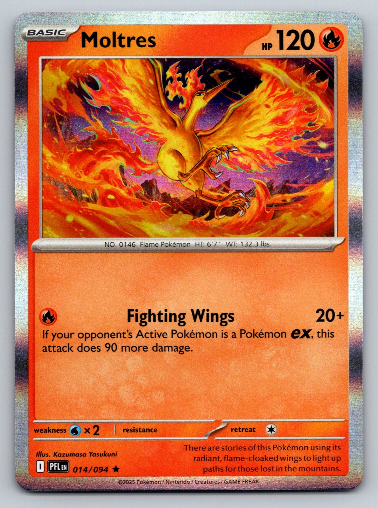 ME02: Phantasmal Flames #014/094 Moltres holo