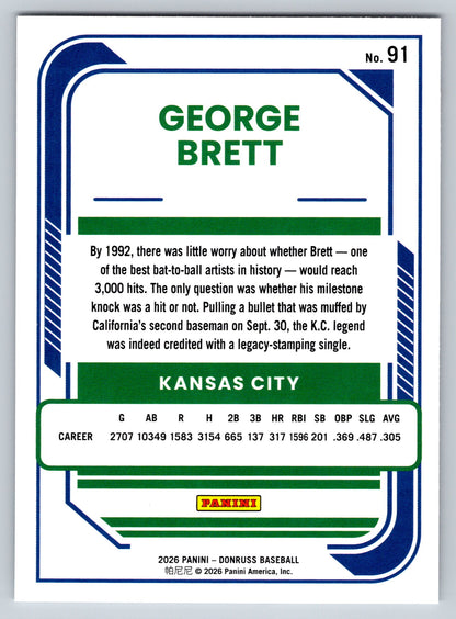 2026 Donruss #91 George Brett