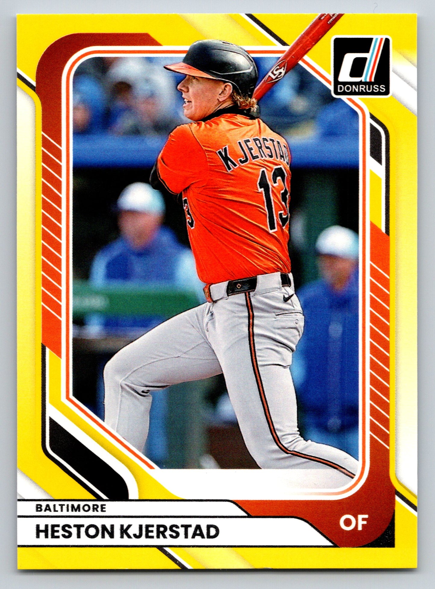 2026 Donruss #76 Heston Kjerstad Yellow Flood