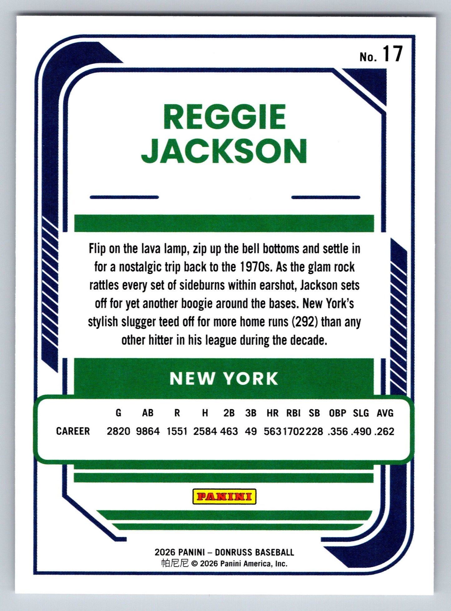 2026 Donruss #17 Reggie Jackson