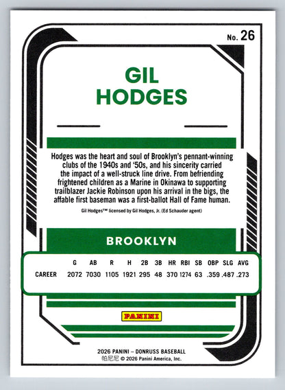 2026 Donruss #26 Gil Hodges