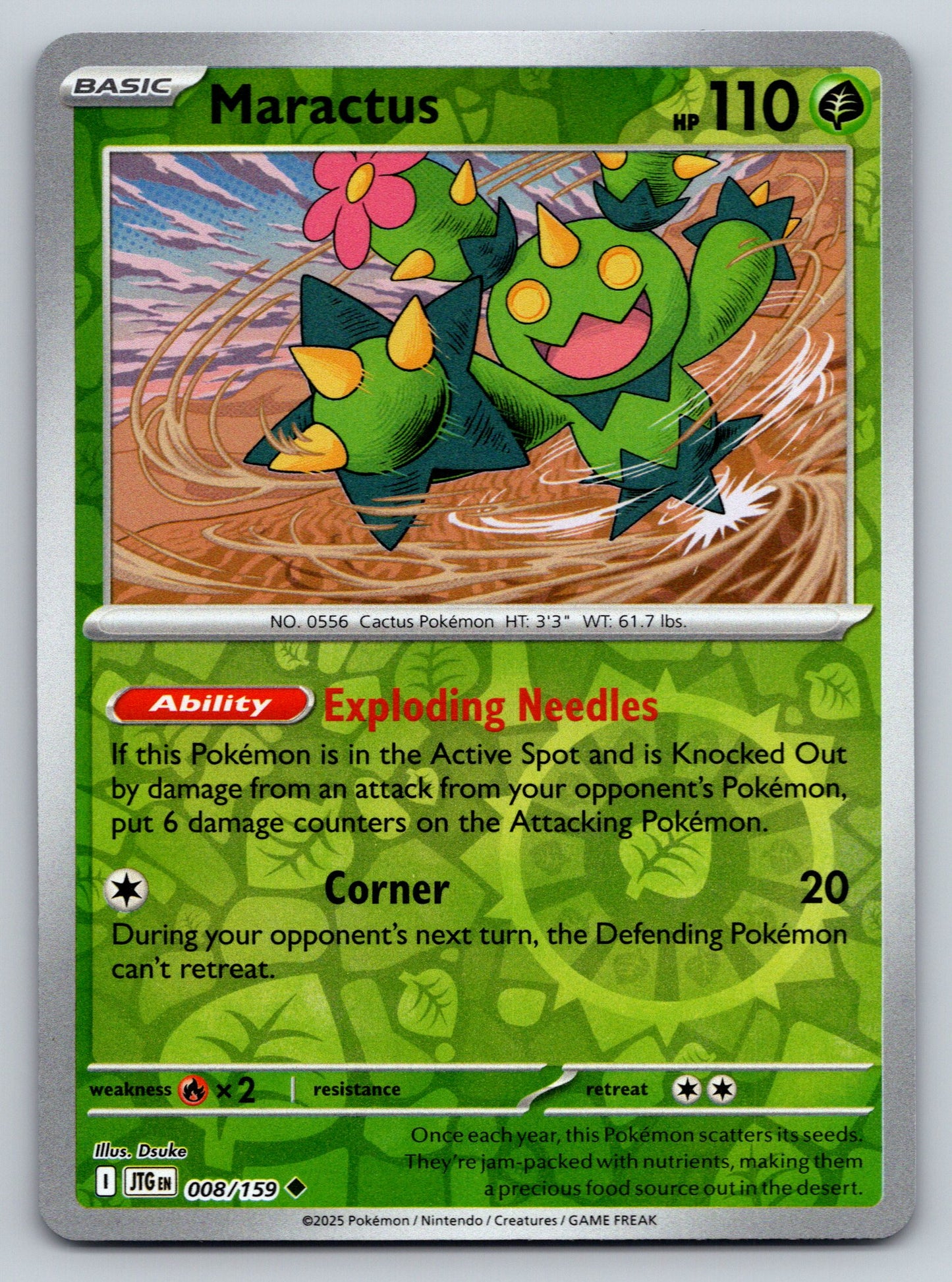 SV09: Journey Together #008/159 Maractus Reverse Holo