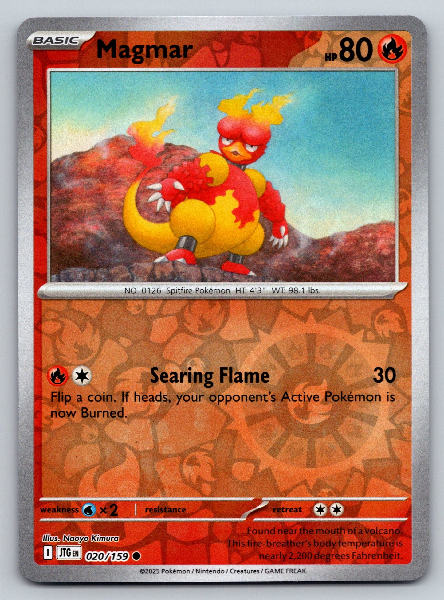 SV09: Journey Together #020/159 Magmar Reverse Holo