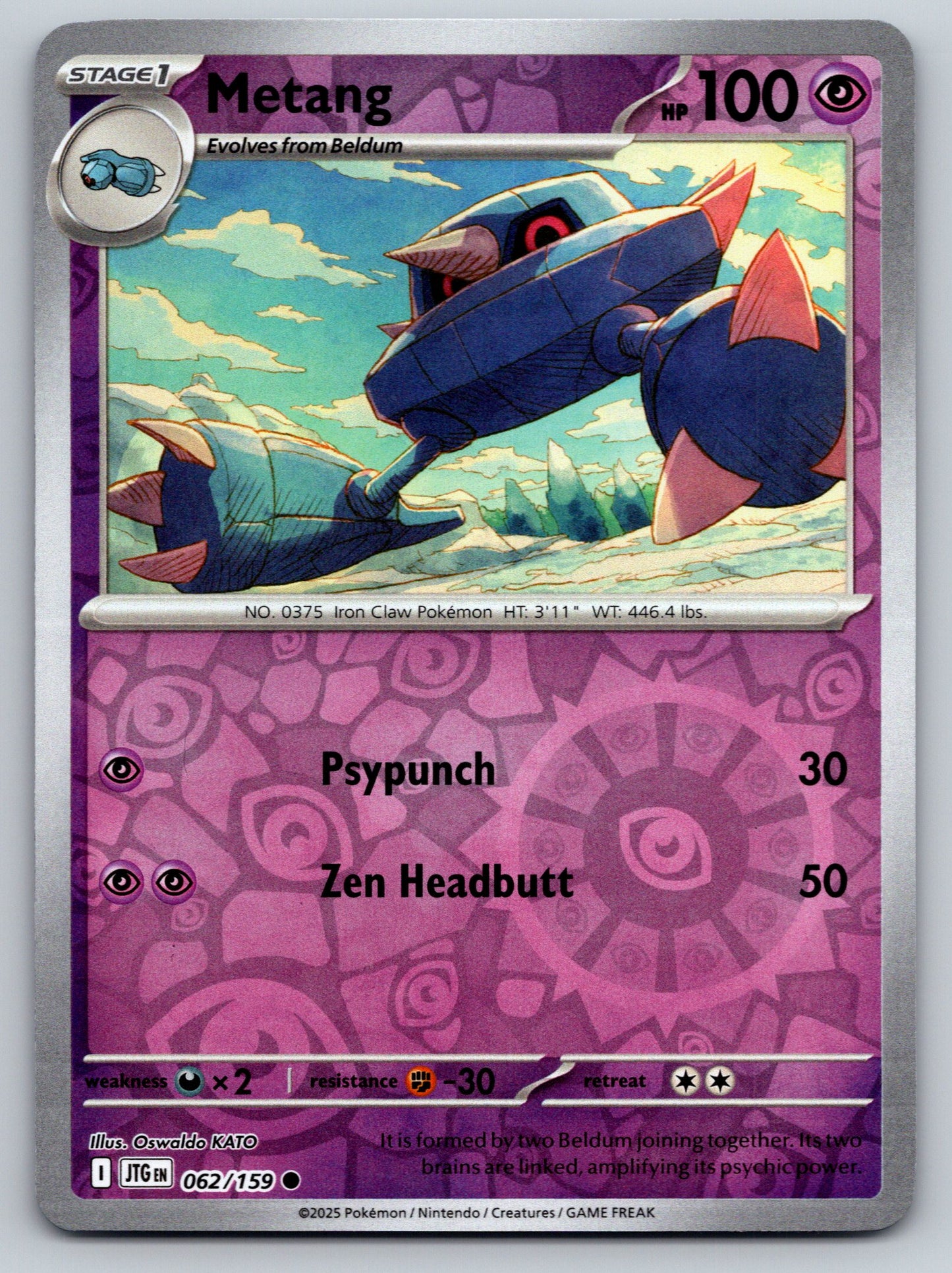 SV09: Journey Together #062/159 Metang Reverse Holo