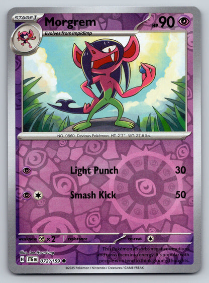 SV09: Journey Together #072/159 Morgrem Reverse Holo