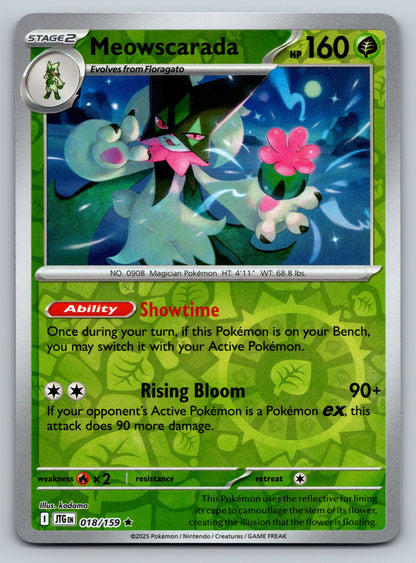 SV09: Journey Together #018/159 Meowscarada Reverse Holo