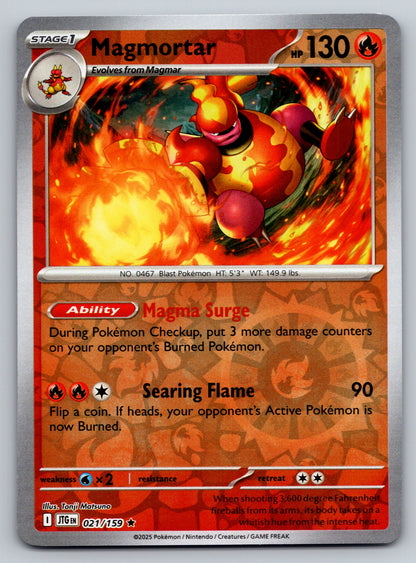 SV09: Journey Together #021/159 Magmortar Reverse Holo