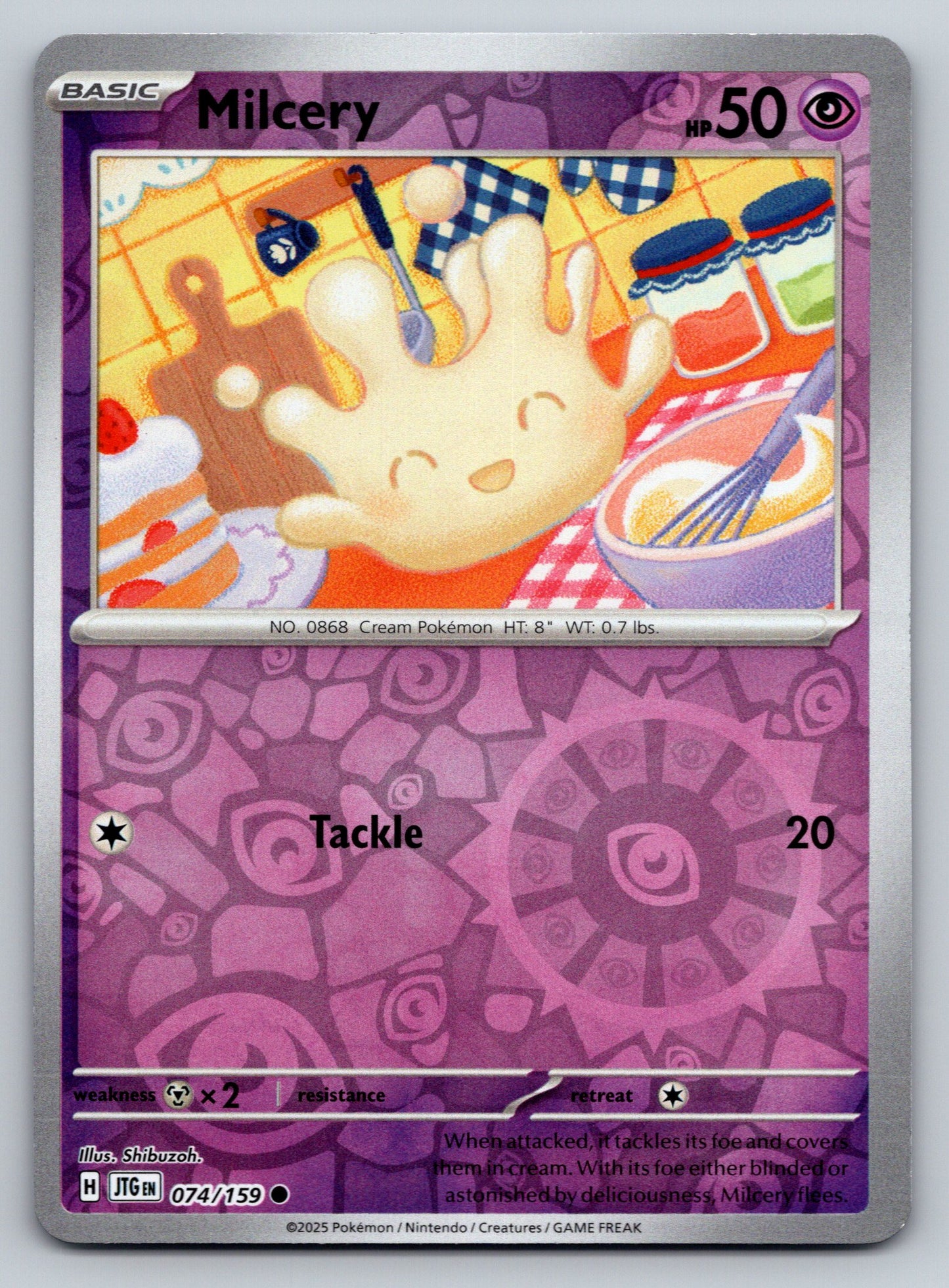 SV09: Journey Together #074/159 Milcery Reverse Holo