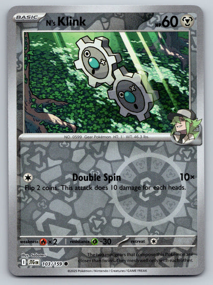 SV09: Journey Together #103/159 N's Klink Reverse Holo