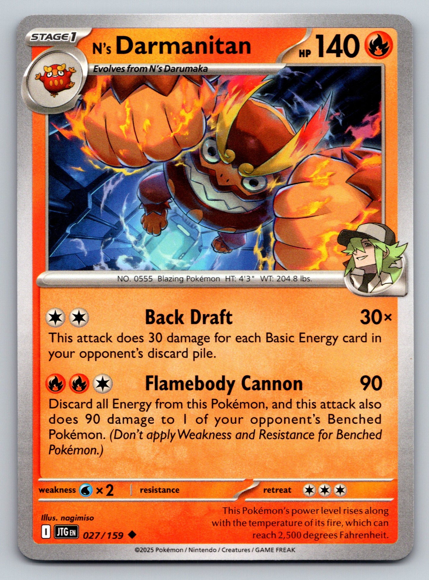 SV09: Journey Together #027/159 N's Darmanitan