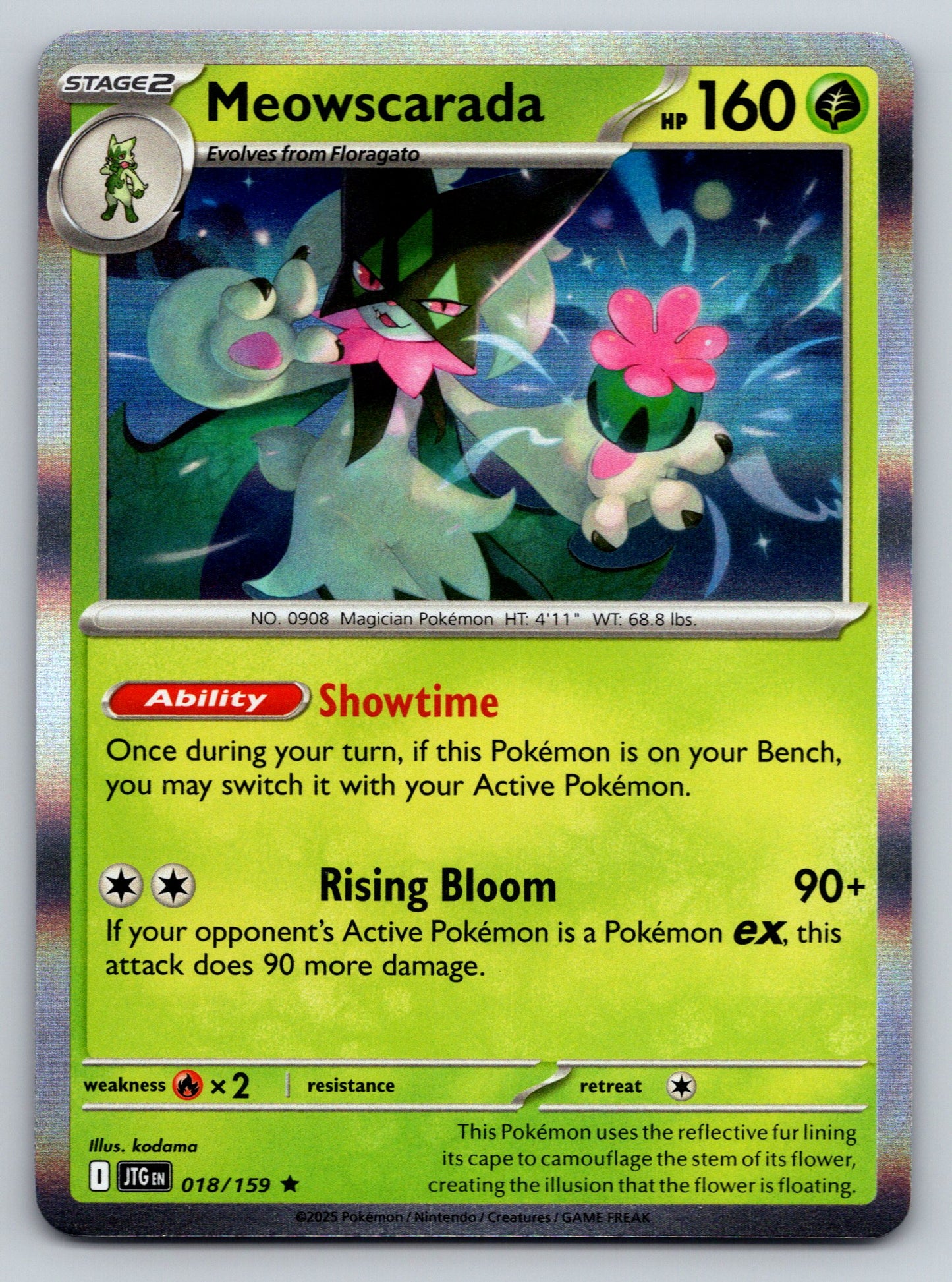 SV09: Journey Together #018/159 Meowscarada holo