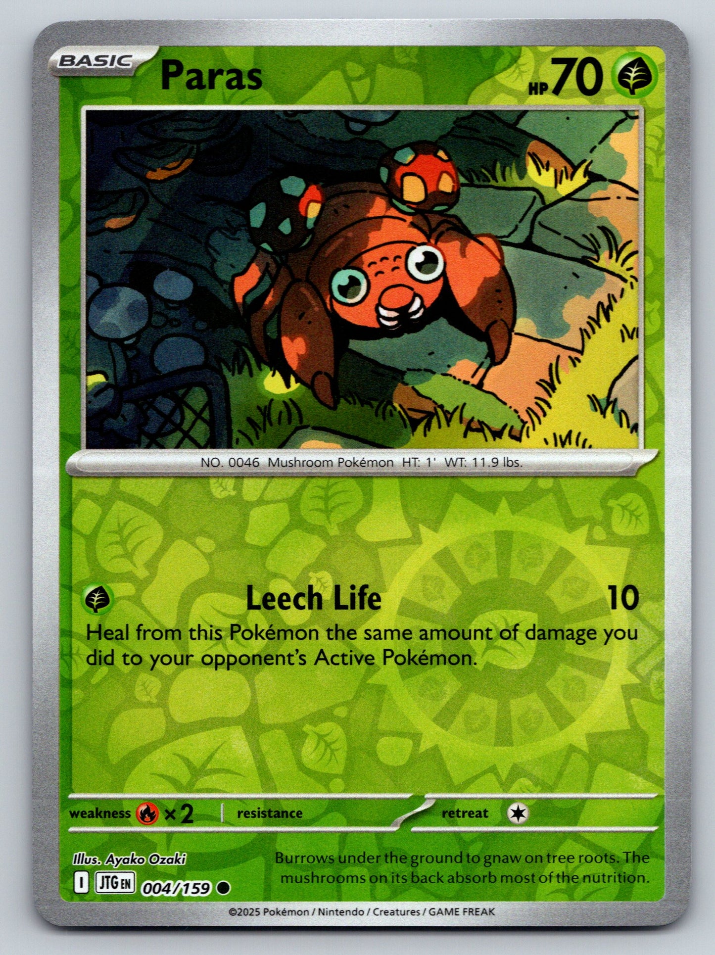 SV09: Journey Together #004/159 Paras Reverse Holo