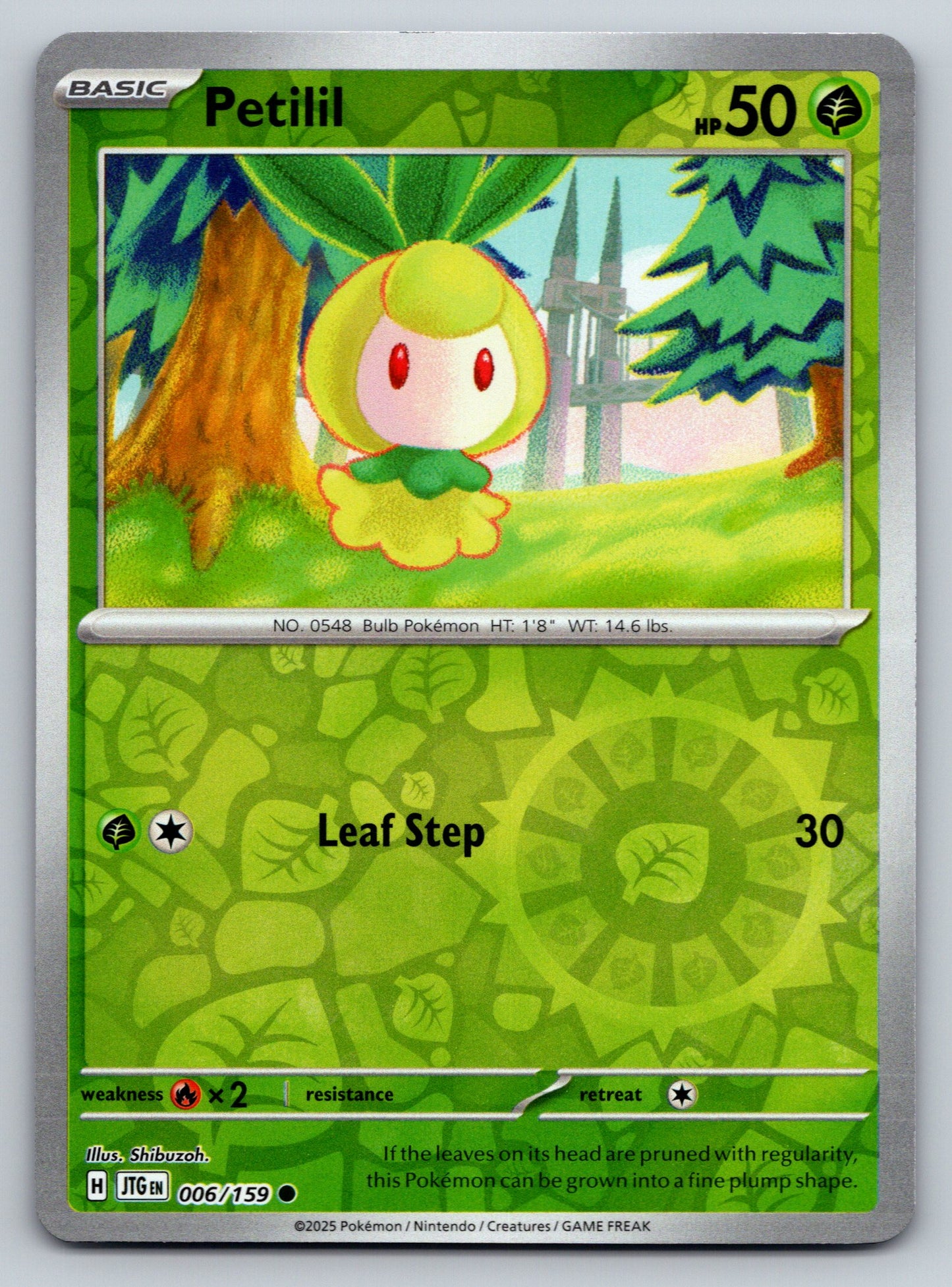 SV09: Journey Together #006/159 Petilil Reverse Holo