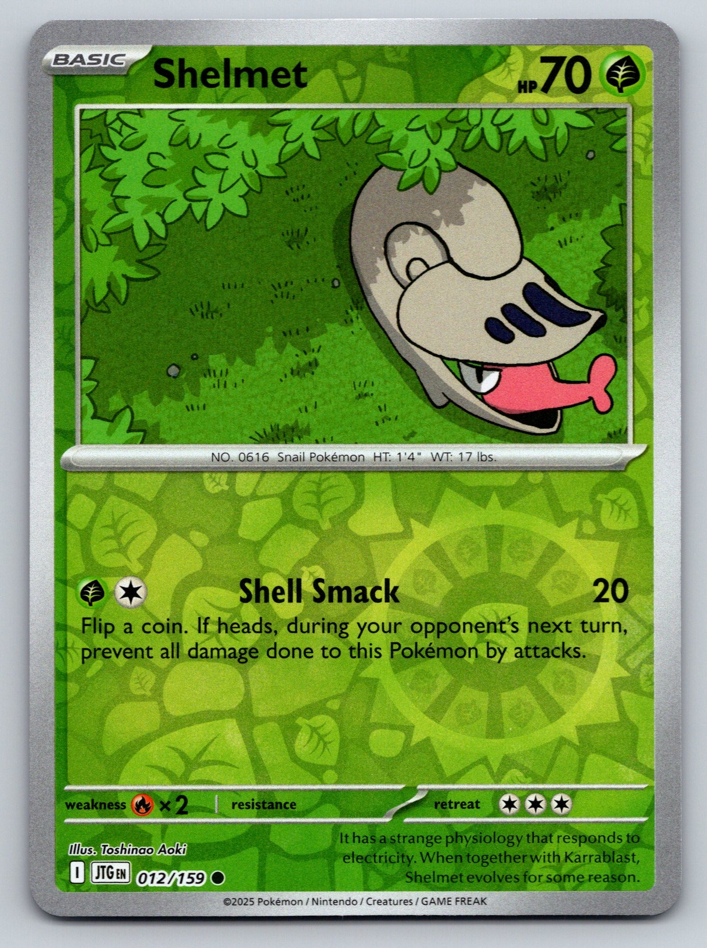 SV09: Journey Together #012/159 Shelmet Reverse Holo