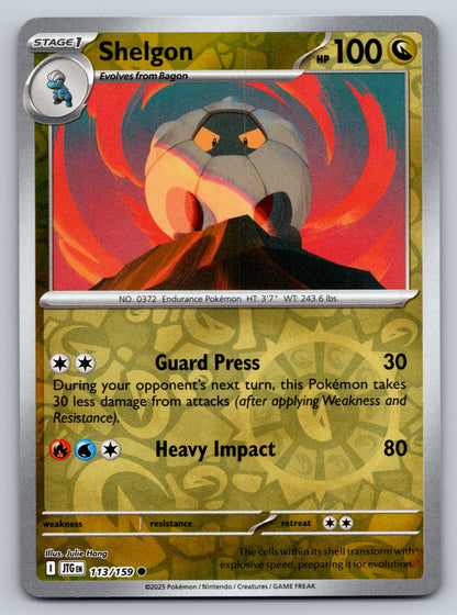 SV09: Journey Together #113/159 Shelgon Reverse Holo