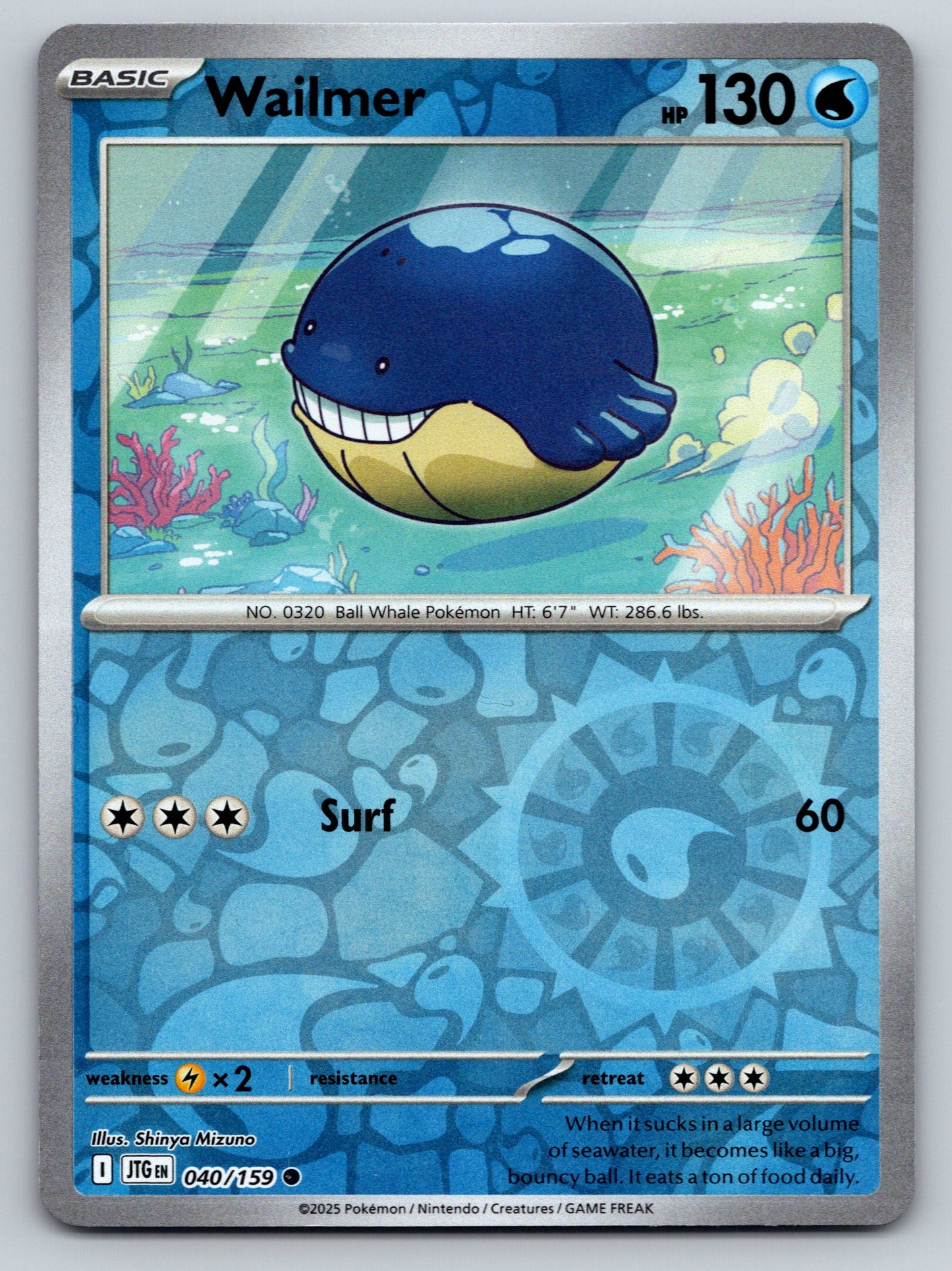 SV09: Journey Together #040/159 Wailmer Reverse Holo