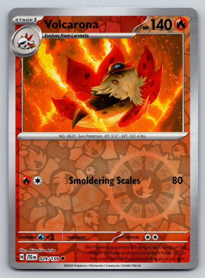 SV09: Journey Together #029/159 Volcarona Reverse Holo