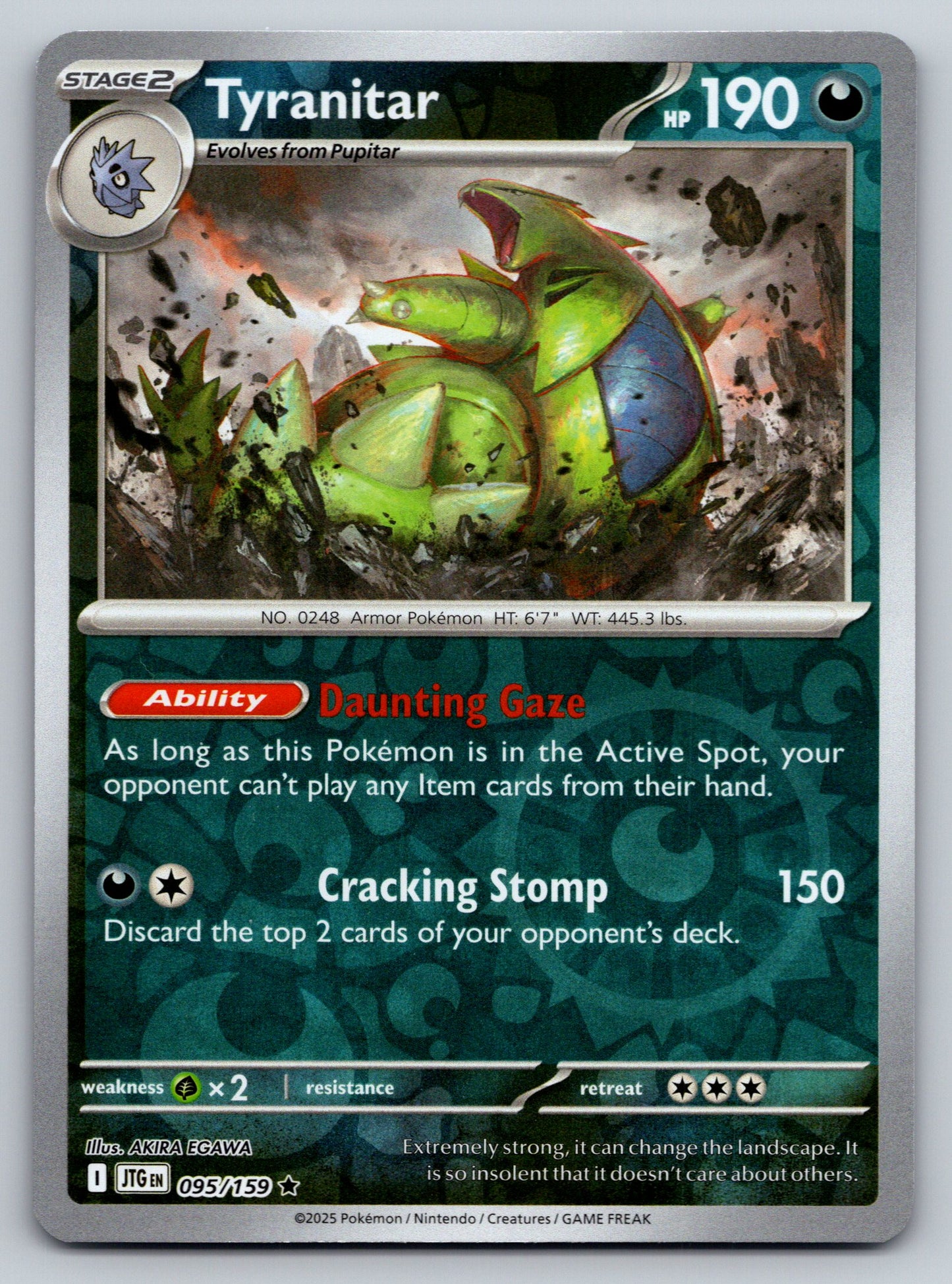 SV09: Journey Together #095/159 Tyranitar Reverse Holo