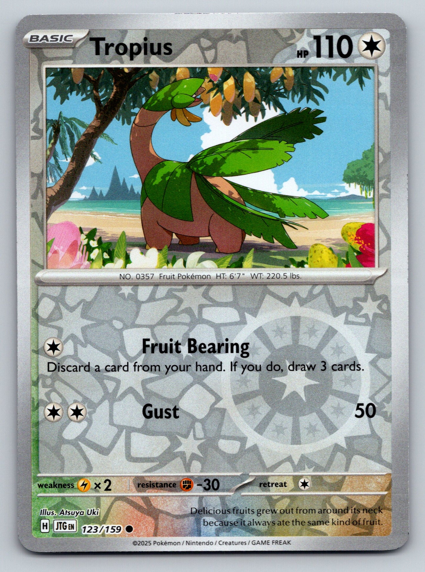 SV09: Journey Together #123/159 Tropius Reverse Holo