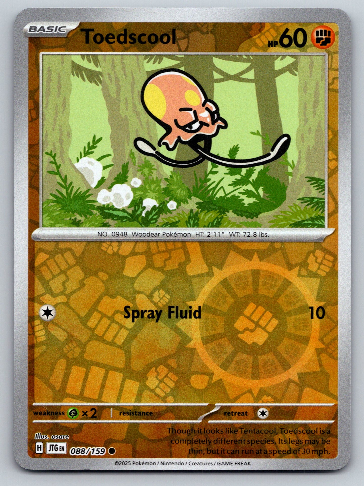 SV09: Journey Together #088/159 Toedscool Reverse Holo