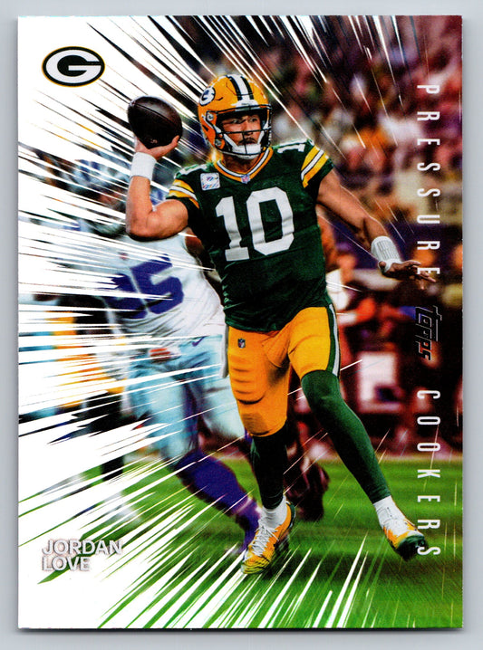 2026 Topps Flagship #PC-15 Jordan Love Pressure Cookers