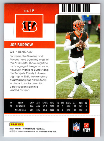 2021 Panini Contenders #19 Joe Burrow