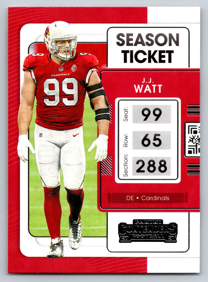 2021 Panini Contenders #3 J.J. Watt