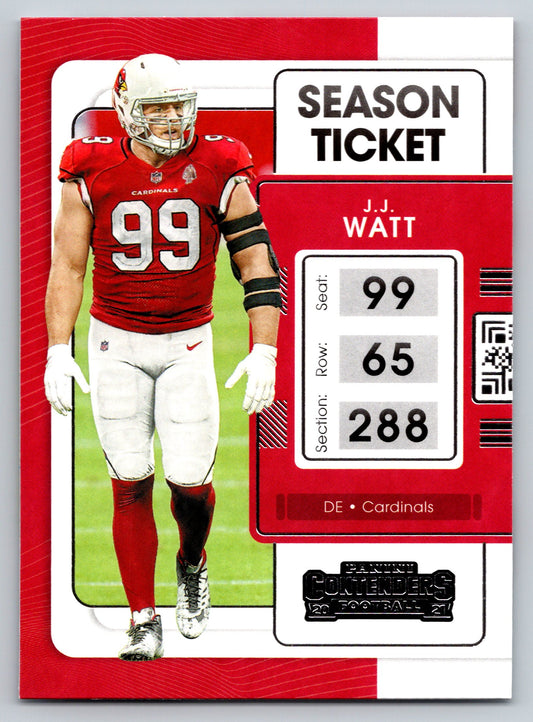 2021 Panini Contenders #3 J.J. Watt