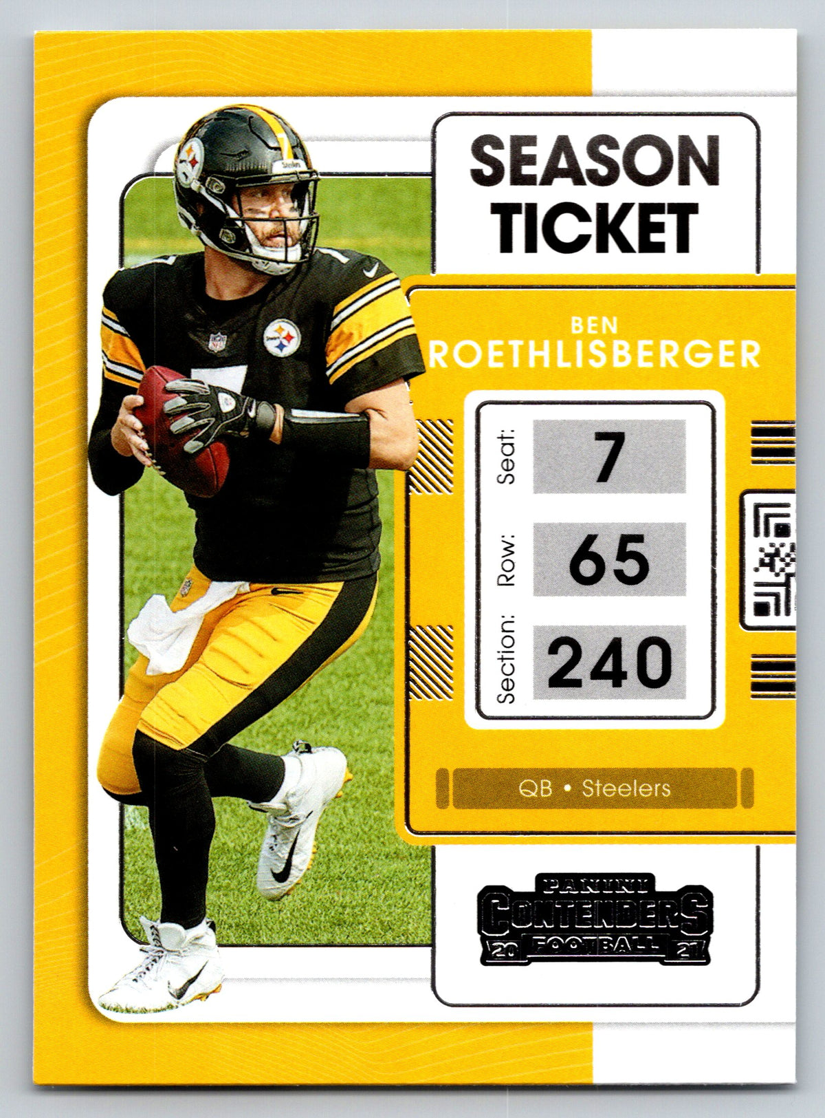 2021 Panini Contenders #82 Ben Roethlisberger